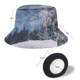 yanfind Adult Fisherman's Hat Winter Landscape Sky Tree Branch Frost Winter Natural Freezing Atmospheric Snow Fishing Fisherman Cap Travel Beach Sun protection