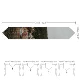 Yanfind Table Runner Bergen Boats Waterfront City Sea Watercraft Buildings Architecture Harbor Norway Everyday Dining Wedding Party Holiday Home Decor