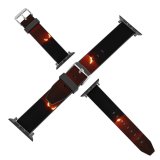 yanfind Watch Strap for Apple Watch  Sky  Heat Light Darkness Atmosphere Geological Horizon Flame Night Compatible with iWatch Series 5 4 3 2 1