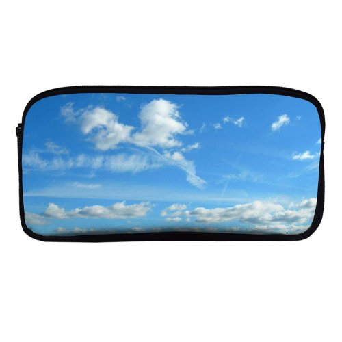 yanfind Pencil Case YHO Bank Lowering Sky Katun Tree Golden River Resources River Landscape Natural Birch Zipper Pens Pouch Bag for Student Office School