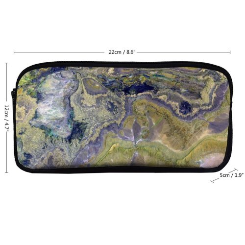 yanfind Pencil Case YHO Images From Satellite Landscape Public Aerial Wallpapers + Outdoors Scenery Zipper Pens Pouch Bag for Student Office School