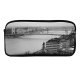 yanfind Pencil Case YHO Boats Center Street Coast City Europe Docked Clouds Port Formation Pier Travel Zipper Pens Pouch Bag for Student Office School
