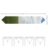 Yanfind Table Runner Field Scenery Sky Field Cloud Landscape Sky Lot Turbine Cloudy Clouds Grassland Everyday Dining Wedding Party Holiday Home Decor