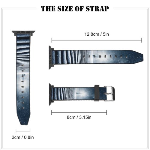 yanfind Watch Strap for Apple Watch Night Starry Sky Light Desert Sand Dunes Compatible with iWatch Series 5 4 3 2 1