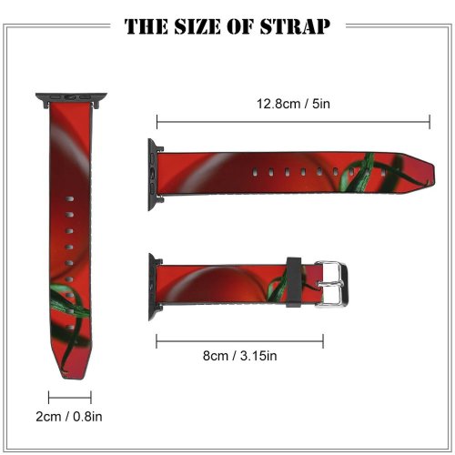 yanfind Watch Strap for Apple Watch Tomato Minimal Closeup Texture Still  Vegetable Peperoncini Plant Solanum Macro Compatible with iWatch Series 5 4 3 2 1