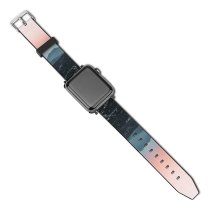 yanfind Watch Strap for Apple Watch Landscape Peak Building Activities Leisure Los Pictures Outdoors Stock El Compatible with iWatch Series 5 4 3 2 1