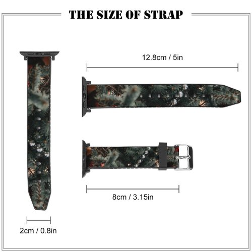 yanfind Watch Strap for Apple Watch Abies Pine Plant Domain Spruce Pictures Grey Tree Ornament Fir Wrocław Compatible with iWatch Series 5 4 3 2 1