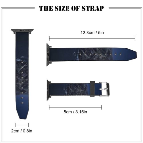 yanfind Watch Strap for Apple Watch MacOS Catalina Mountains Island Night Compatible with iWatch Series 5 4 3 2 1