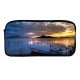 yanfind Pencil Case YHO Boats Dawn Boat Evening Sunrise Ocean Sea Wooden Dusk Lake Reflection Sunset Zipper Pens Pouch Bag for Student Office School