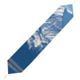 Yanfind Table Runner Oliver Buettner Mount Cook Zealand Aoraki National Park Mountain Peak Snow Covered Everyday Dining Wedding Party Holiday Home Decor