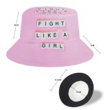 yanfind Adult Fisherman's Hat Sincerely Media Quotes Fight Like Girl Letters Girly Popular Quotes Fishing Fisherman Cap Travel Beach Sun protection