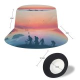 yanfind Adult Fisherman's Hat Coyle Lifestyle Goonies Morning Sunrise Silhouette Minimal Art Landscape Panorama Fishing Fisherman Cap Travel Beach Sun protection