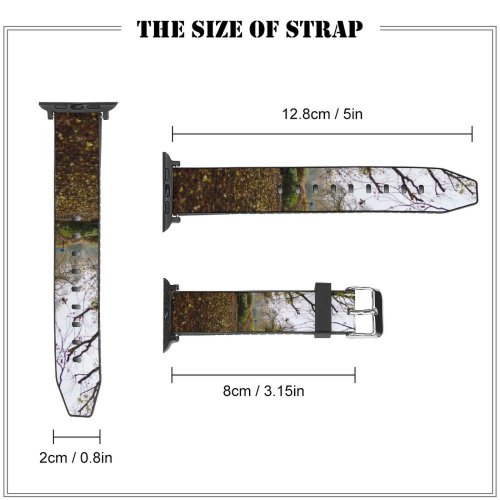 yanfind Watch Strap for Apple Watch Victoria London Pictures Ground Wallpapers PNG Park Road Plant Trunk Tree Images Compatible with iWatch Series 5 4 3 2 1