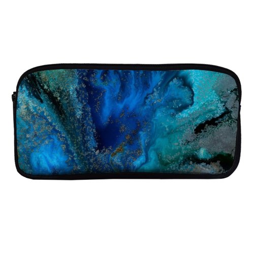 yanfind Pencil Case YHO Robert Kohlhuber Abstract Liquid Art Macro Patterns Zipper Pens Pouch Bag for Student Office School