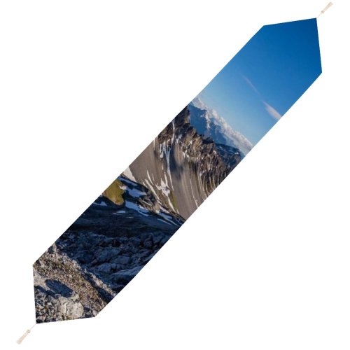 Yanfind Table Runner Landscape Peak Wilderness Switzerland Davos Slope Pictures Outdoors Ridge Sunshine Free Everyday Dining Wedding Party Holiday Home Decor