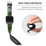 yanfind Watch Strap for Apple Watch Abies Pine Plant Forest Creative Россия Pictures Tree Fir Реж Lake Compatible with iWatch Series 5 4 3 2 1
