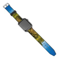 yanfind Watch Strap for Apple Watch Scenery Field Tree Grass Mound Rural Plant Free Outdoors Farm Pasture Compatible with iWatch Series 5 4 3 2 1