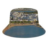 yanfind Adult Fisherman's Hat Winter Town Azure Coast Shore Landscape Sea Sky Coastal Bay Landforms Beach Fishing Fisherman Cap Travel Beach Sun protection