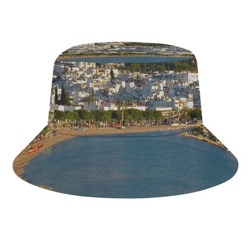 yanfind Adult Fisherman's Hat Winter Town Azure Coast Shore Landscape Sea Sky Coastal Bay Landforms Beach Fishing Fisherman Cap Travel Beach Sun protection