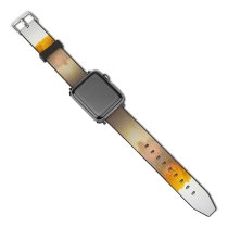 yanfind Watch Strap for Apple Watch Autumn Trees Sunflare Sunrise Reflection Lake Morning Fog Compatible with iWatch Series 5 4 3 2 1