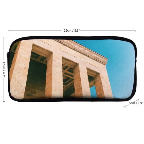 yanfind Pencil Case YHO Images Freedom Building Columns Türkiye Public Sky Wallpapers Architecture Ankara  Anıtkabir Zipper Pens Pouch Bag for Student Office School