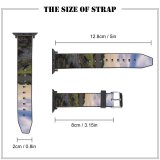 yanfind Watch Strap for Apple Watch Scenery Field Sky  Summer Sunset Free Architecture Shore Travel Outdoors Compatible with iWatch Series 5 4 3 2 1