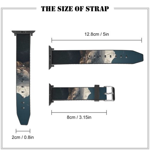 yanfind Watch Strap for Apple Watch Scenery 中国迪庆藏族自治州德钦县梅里雪山 Range  Slope  Snow Free  Stock Outdoors Compatible with iWatch Series 5 4 3 2 1