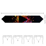 Yanfind Table Runner Abstract Dark Art Origami Panoply Triangle Geometrical Multicolor Colorful Crafts Everyday Dining Wedding Party Holiday Home Decor
