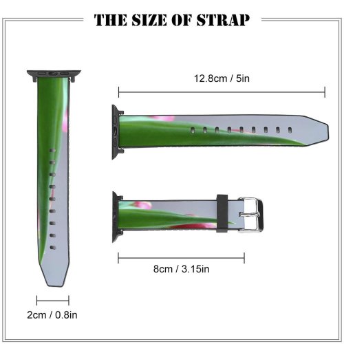 yanfind Watch Strap for Apple Watch Tulip Grey Petal Flower Bud Plant Flowering Stem Botany Compatible with iWatch Series 5 4 3 2 1