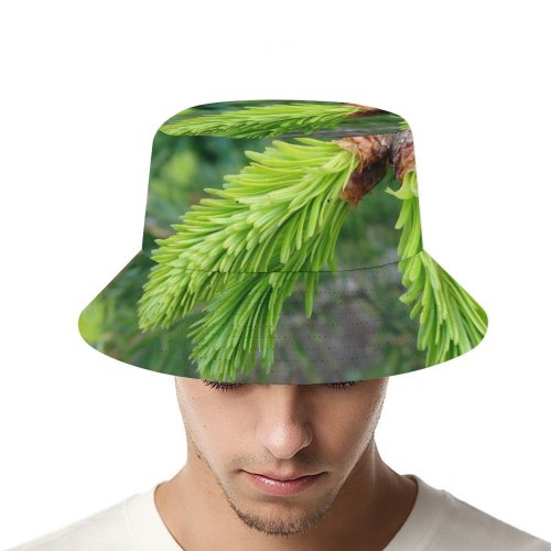 yanfind Adult Fisherman's Hat Winter Spruce Evergreen LyalliiSubalpine Balsam Cone Shortleaf Pine Loblolly Shortstraw Larix Larch Fishing Fisherman Cap Travel Beach Sun protection