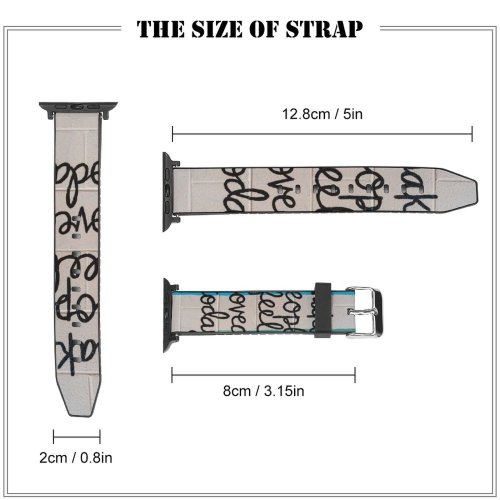 yanfind Watch Strap for Apple Watch Clay Banks Quotes Love Make Feel Today Popular Brick Wall Stripes Colorful Compatible with iWatch Series 5 4 3 2 1