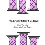 yanfind Watch Strap for Apple Watch Mesh Atrium Purple Texture National Portrait Gallery Washington  Ceiling Geometrical Symmetrical Compatible with iWatch Series 5 4 3 2 1