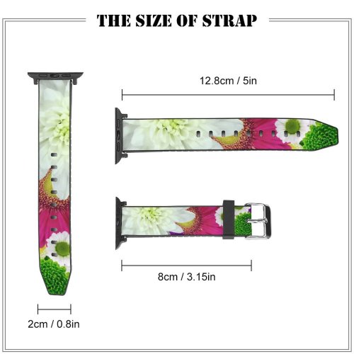 yanfind Watch Strap for Apple Watch Bruno Glätsch Flowers Colorful Daisies Chrysanthemum Floral Multicolor  Bloom Compatible with iWatch Series 5 4 3 2 1
