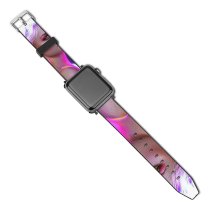 yanfind Watch Strap for Apple Watch Yasar VURDEM Natalie Portman Portrait Colorful Vivid Girly Beautiful Actress Actress Compatible with iWatch Series 5 4 3 2 1