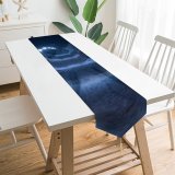 Yanfind Table Runner Winter Xmas Night Silence Ways Christmas Cool Swiss Winter Roads Lamps Silent Everyday Dining Wedding Party Holiday Home Decor