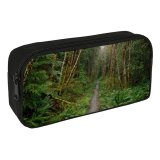 yanfind Pencil Case YHO Coniferous Woods Fir Tropical Washington Tree Hike Forest Trail Old Growth Spruce Zipper Pens Pouch Bag for Student Office School