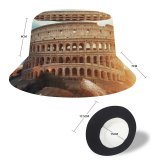 yanfind Adult Fisherman's Hat Colosseum Amphitheater Historical Structure Rome Ancient Architecture Italy Fishing Fisherman Cap Travel Beach Sun protection