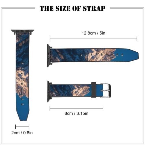yanfind Watch Strap for Apple Watch Wallpapers Peak Pictures Range Outdoors  Snow Creative  Images Commons Compatible with iWatch Series 5 4 3 2 1