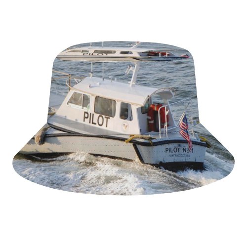 yanfind Adult Fisherman's Hat Protector Vehicle Boating Lead Class Boat Watercraft Patrol Speedboat Coastal Transportation Waterway Fishing Fisherman Cap Travel Beach Sun protection