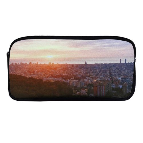 yanfind Pencil Case YHO Images Building  Landscape Aerial Quiet Wallpapers Architecture Outdoors Scenery Slope Zipper Pens Pouch Bag for Student Office School