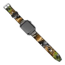 yanfind Watch Strap for Apple Watch  Big Cat Wildlife Closeup Compatible with iWatch Series 5 4 3 2 1