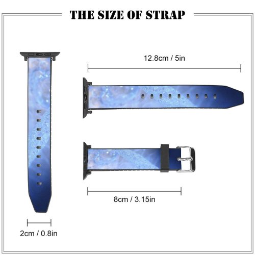 yanfind Watch Strap for Apple Watch  Drench Clear Colorful  Wave Bubbles Natural Reflection  Ripples Compatible with iWatch Series 5 4 3 2 1