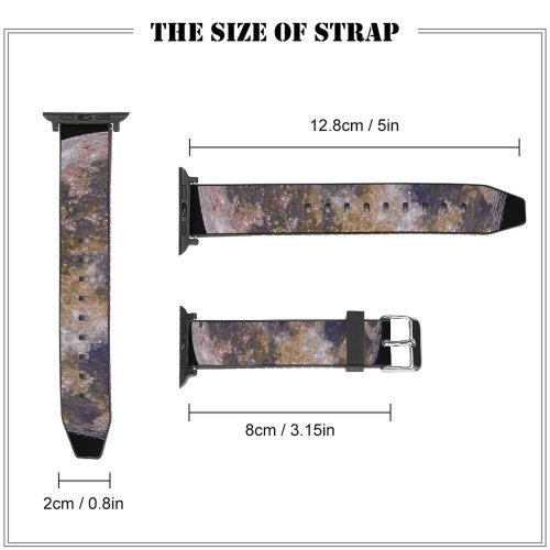 yanfind Watch Strap for Apple Watch Universe  System Sky Solar Night Outer Space Satellite Outdoors Planet Compatible with iWatch Series 5 4 3 2 1