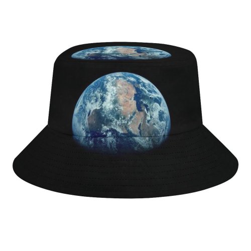 yanfind Adult Fisherman's Hat Raziel Abulafia Space Black Dark Earth Atmosphere Planet Fishing Fisherman Cap Travel Beach Sun protection