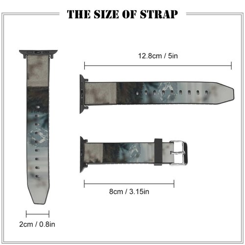 yanfind Watch Strap for Apple Watch Abies Tree Pine Plant Fir Larch Spruce Outdoors Wallpapers Creative Images Compatible with iWatch Series 5 4 3 2 1