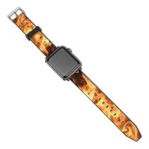 yanfind Watch Strap for Apple Watch Wallpapers Bonfire Outdoors Fire Flame Compatible with iWatch Series 5 4 3 2 1