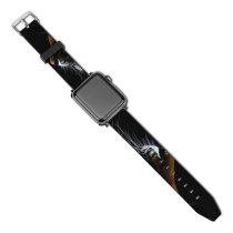 yanfind Watch Strap for Apple Watch Dark  Closeup Big Cat Compatible with iWatch Series 5 4 3 2 1