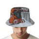 yanfind Adult Fisherman's Hat Wheel Construction Blower Vehicle Tree Snowplow Winter Freezing Snow Tractor Snow Fishing Fisherman Cap Travel Beach Sun protection
