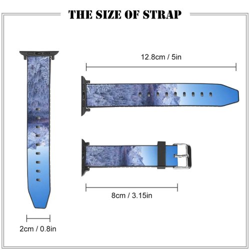 yanfind Watch Strap for Apple Watch Destin Yosemite National Park Mountains Winter Sunny Landscape California Compatible with iWatch Series 5 4 3 2 1