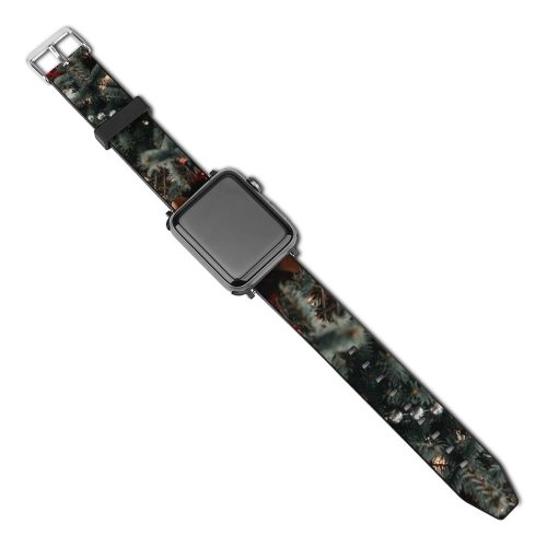 yanfind Watch Strap for Apple Watch Abies Pine Plant Domain Spruce Pictures Grey Tree Ornament Fir Wrocław Compatible with iWatch Series 5 4 3 2 1